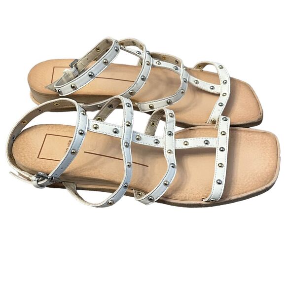 Dolce Vita White Studded Gladiator Sandals Size 7 - Picture 3 of 7